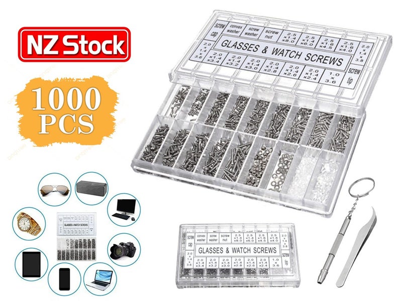 New Eyeglasses Repair Kit - 1000 Pcs on Afterpay Carousel 1