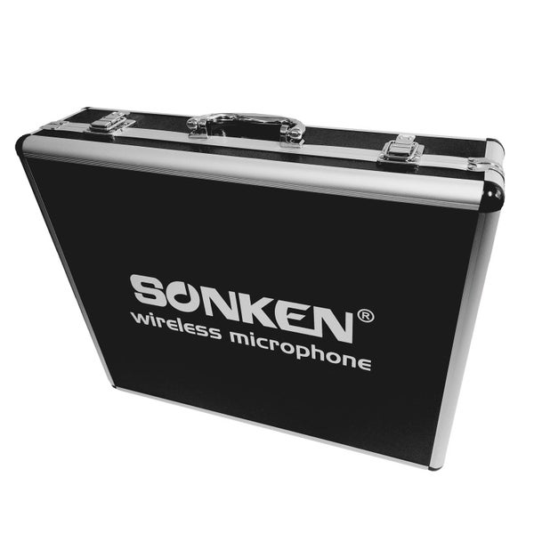 Sonken WM-4000D - PRO 200 Channel UHF Wireless Microphones (2) and Receiver U... Carousel 2