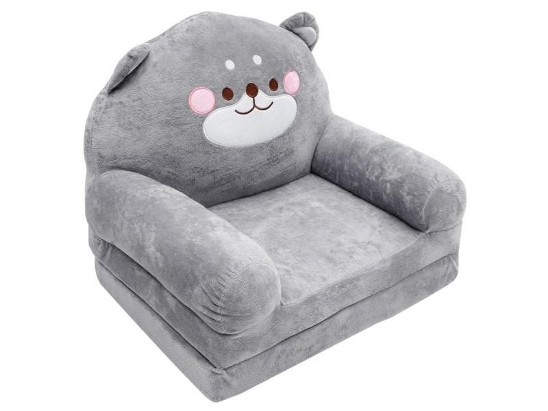 Elephant Shape Kids Folding Sofa For Baby Plush Seat Carousel 2