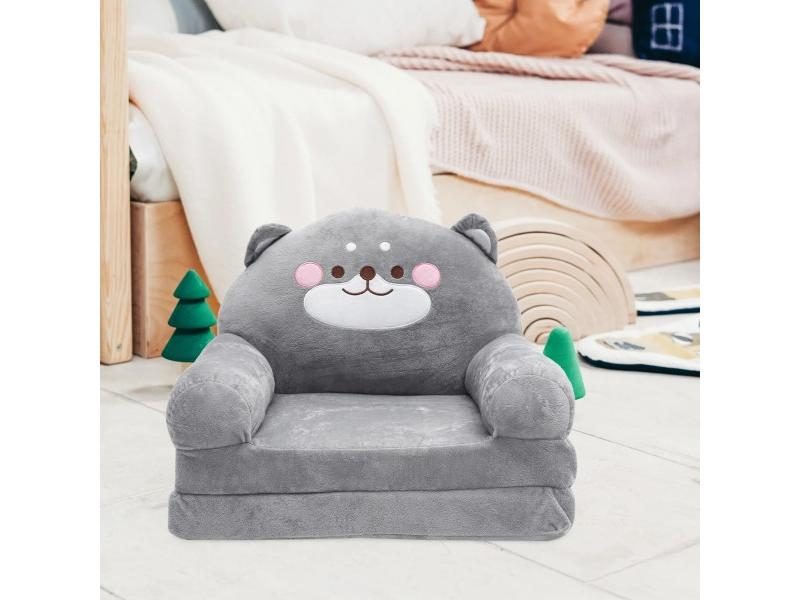 Elephant Shape Kids Folding Sofa For Baby Plush Seat Carousel 1