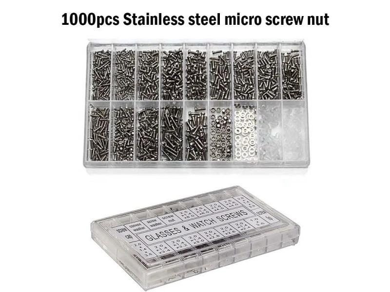 Glasses Screw Set Nose Support Lens Leg Nut Frameless Glasses Spacer Cap Carousel 1