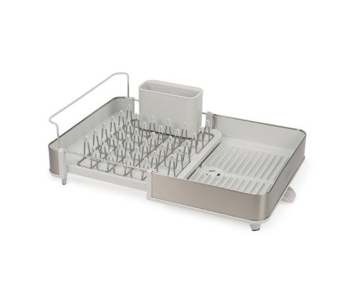Extend Dish Rack Stainless Steel Stone - Joseph Joseph Carousel 1