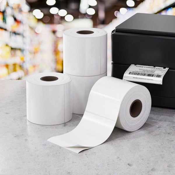 Goslash Picks 4 Rolls Direct Thermal Labels Paper Printer Paper Barcodea ship... Carousel 5