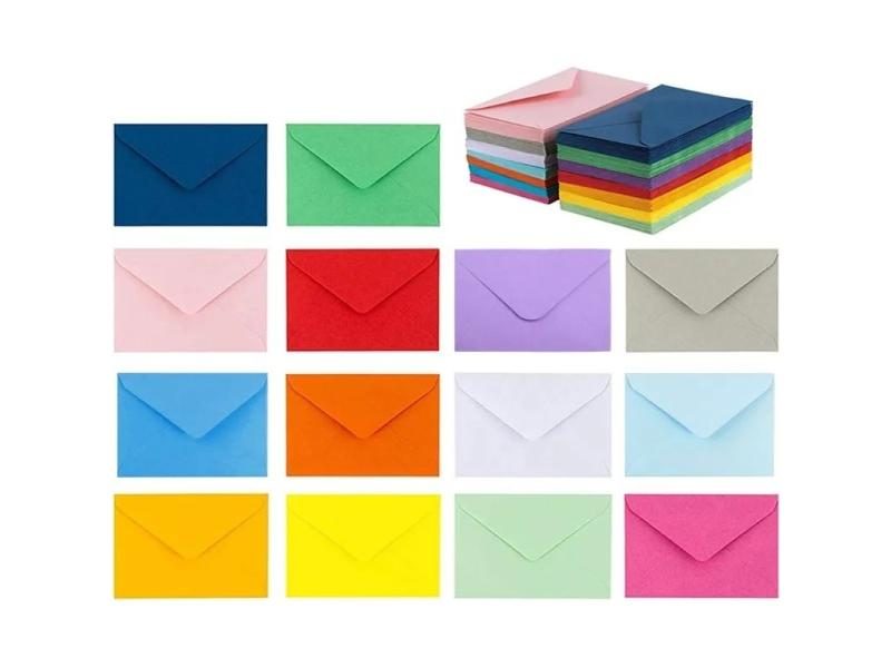 10 Pieces Blank Envelopes Thank You Cards Handmade DIY Envelope For Birthday Carousel 2