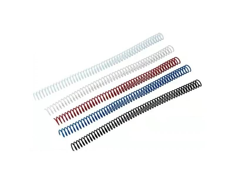 10PCS A4 Plastic 46 Hole Loose Leaf Binders Ring Coil Spring Spiral Rubber Carousel 2