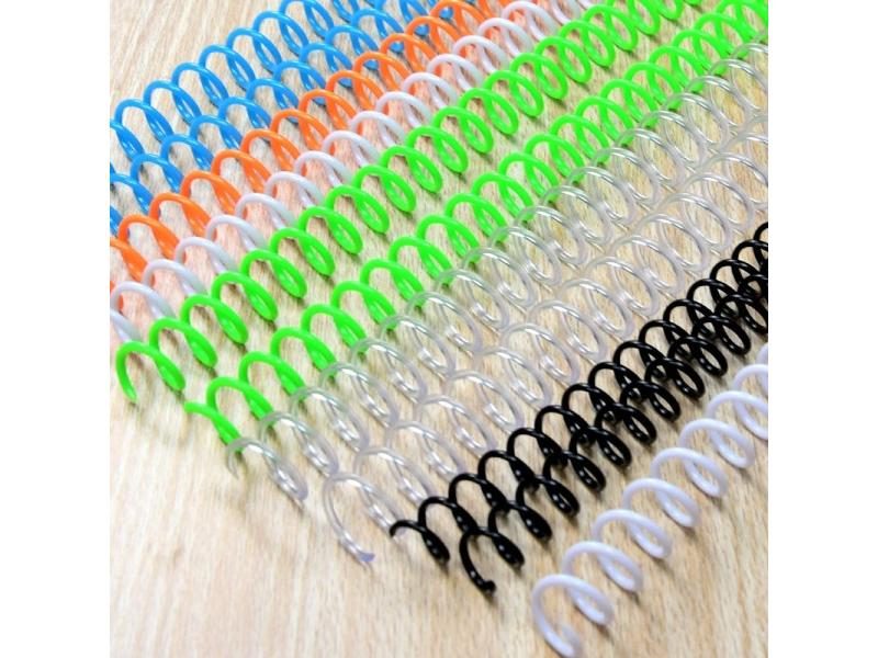 10PCS A4 Plastic 46 Hole Loose Leaf Binders Ring Coil Spring Spiral Rubber Carousel 1
