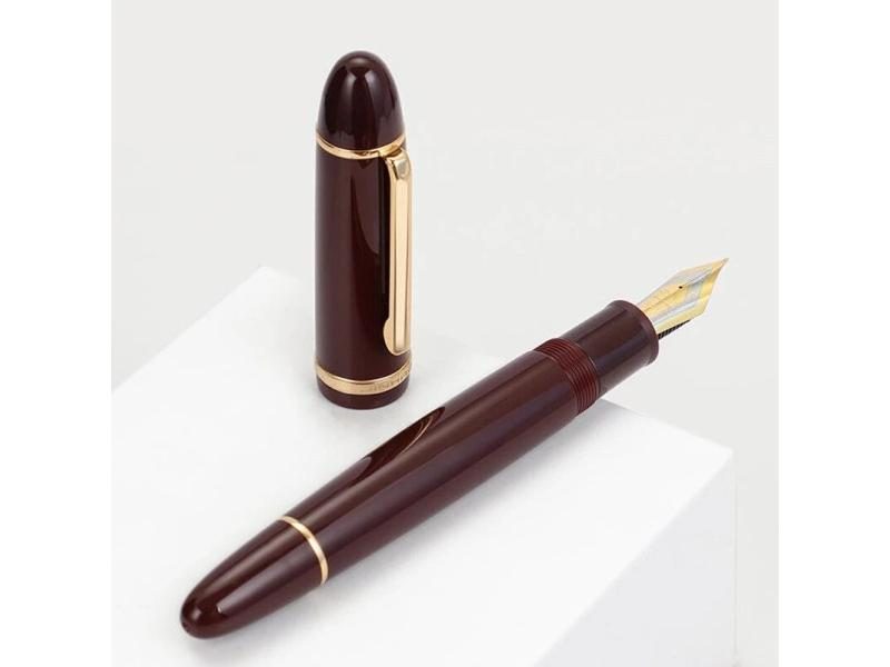 Jinhao X159 Gold Clip Fountain Pen Acrylic Barrel Refine Lacquer Fine Nib For Carousel 2