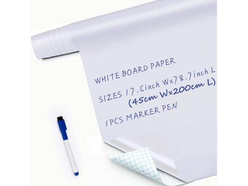 Whiteboard Stickers Chalk Board Erasable PVC Draw Mural Decor Chalk Board Wall Carousel 1