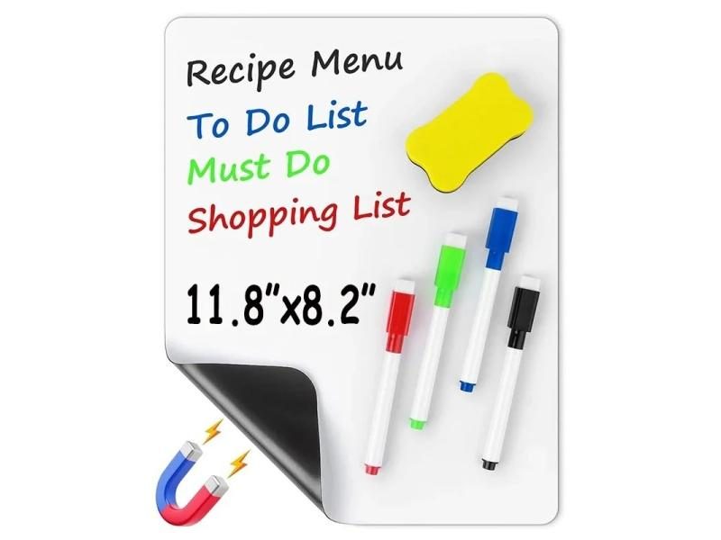 A4 Size Magnetic Whiteboard For Fridge 11.8"x8.2" Magnet Lap Board Carousel 2