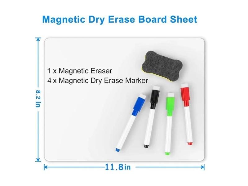A4 Size Magnetic Whiteboard For Fridge 11.8"x8.2" Magnet Lap Board Carousel 1