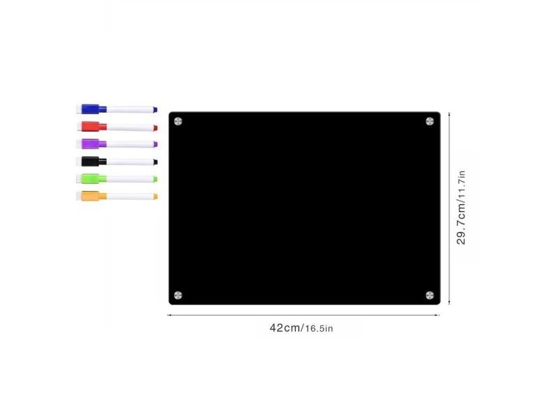 A3 A4 Magnetic Kitchen Black Board Fridge Magnets Note Board Gift Carousel 1
