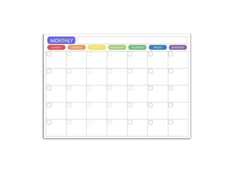 Magnetic Calendar For Fridge Weekly Monthly Planner Sticker Carousel 1