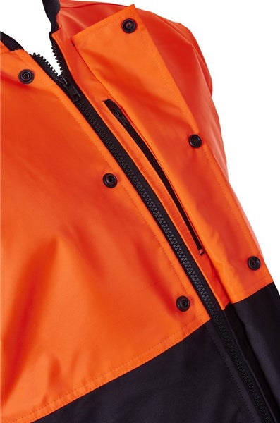 Oilskin Hi-Vis - Day Only Fleece Lined Short Sleeve Vest - All Sizes Carousel 3