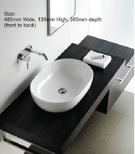 Counter Top Ceramic Basin KY600S Lennox Bathroom CHCH Carousel 1