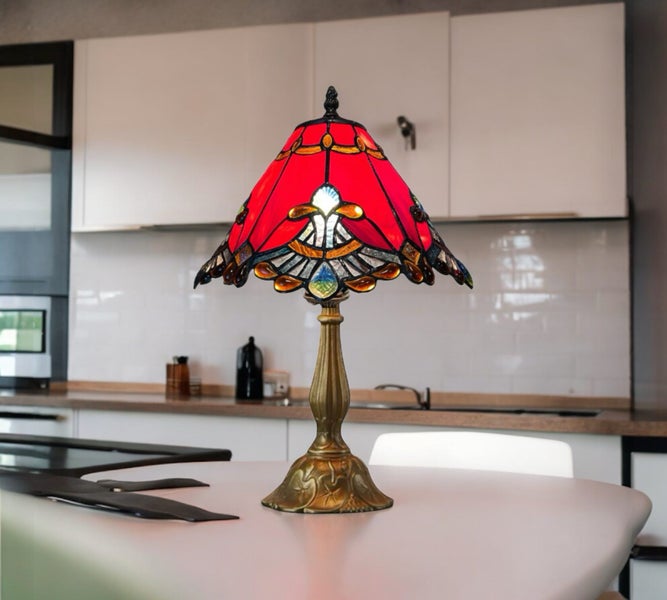 New Design Handmade Tiffany Table Lamp Carousel 2