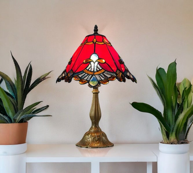 New Design Handmade Tiffany Table Lamp Carousel 1