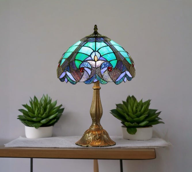 New Design Handmade Tiffany Table Lamp Carousel 1