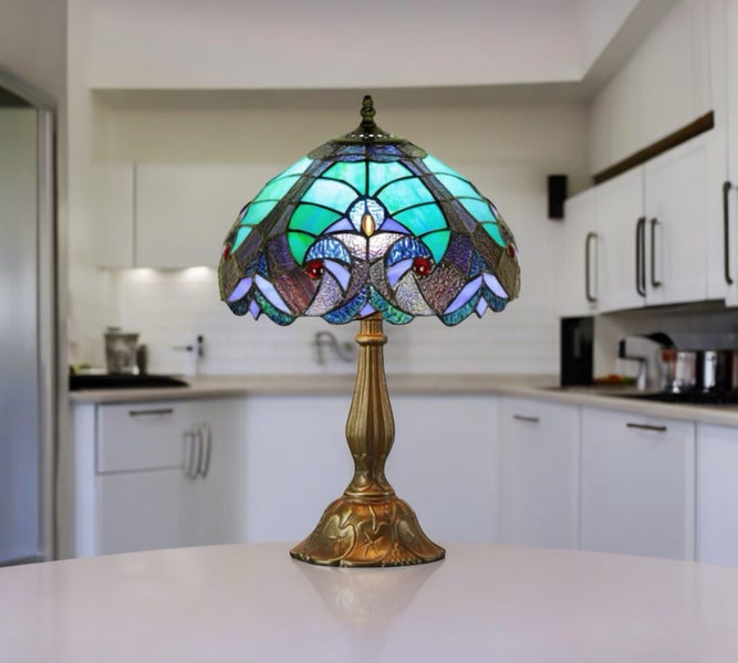 New Design Handmade Tiffany Table Lamp Carousel 2