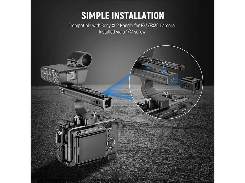 Neewer Handheld Cage Kit for Sony FX30 FX3 with XLR Handle Extension Rig Carousel 2