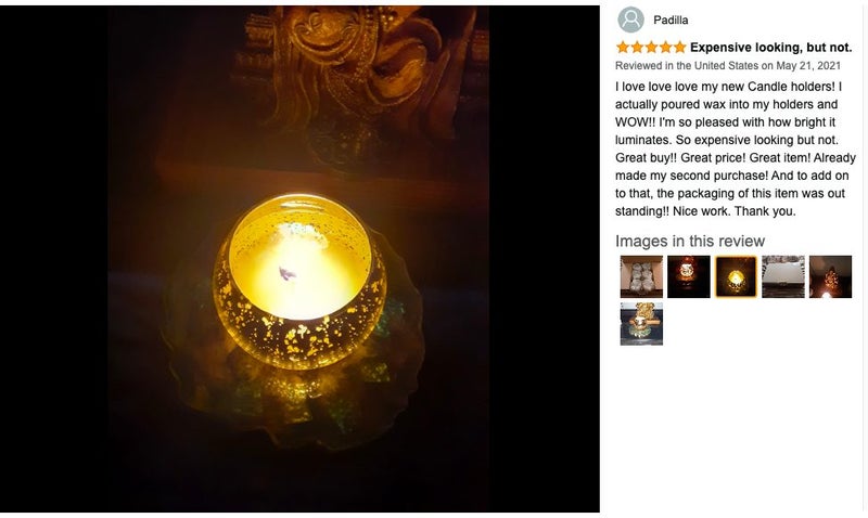Votive Candle Holders Glass Tealight Holder Set of 12 Carousel 2
