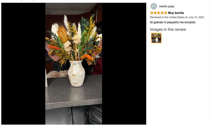 Mosaic Glass Flower Vase for Home Decor Handmade Table Plants Vase63622741782787113