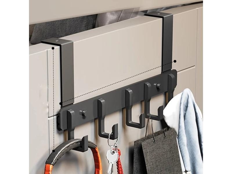 Door Behind Hook Storage Wall Hanging Clothes Hanger Coat Hook Punch-free Carousel 1
