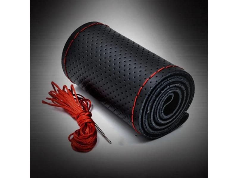 New 4 Color DIY Texture Soft Auto Car Steering Wheel Cover With Needles And Carousel 1