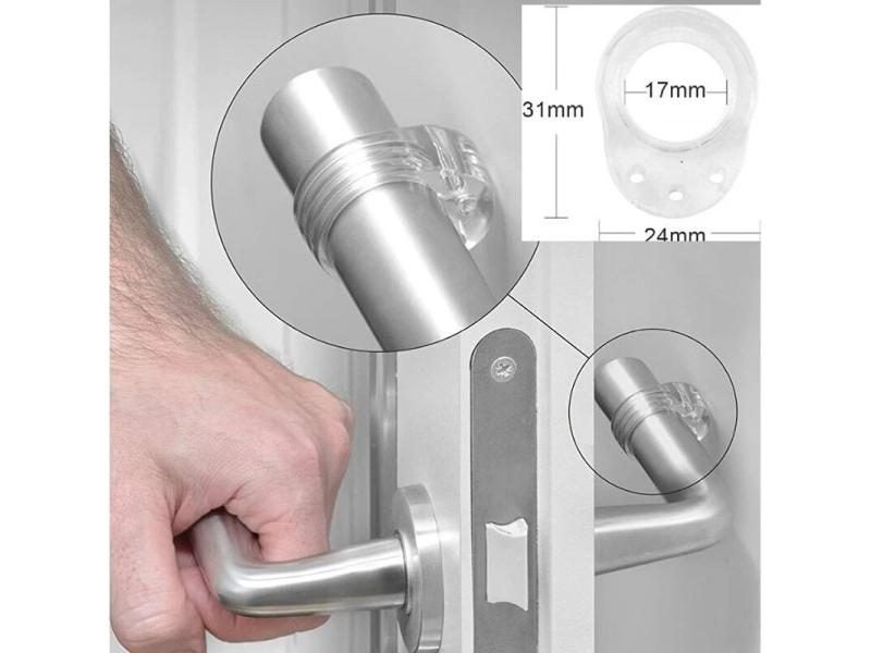 Silicone Door Stop Transparent Door Handle Anti-collision Er Protection Wall Carousel 1