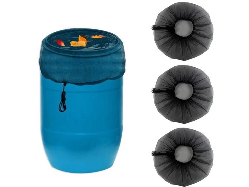 Mesh Cover Rain Barrel Rain Barrel With Drawstring Rain Collection Barrels Carousel 2