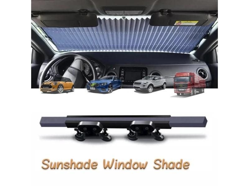 Retractable Windshield Sun Shade For Car Sun Visor Protector Blocks 99% UV Rays Carousel 1