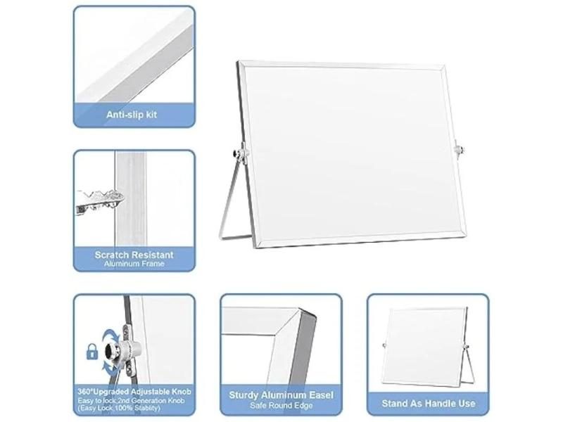 Dry Erase Board With Stand Portable Double Sided Magnetic Whiteboard For Carousel 2