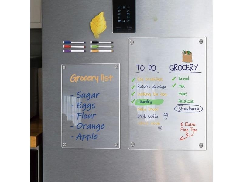 Magnetic Calendar Dry Erase Grocery List Pad Fridge Magnetic Carousel 2