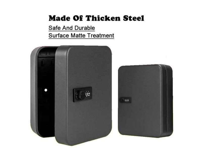 New 20 Keys Safe Storage Cabinet Metal Organizer Box For Office Factory School Carousel 1