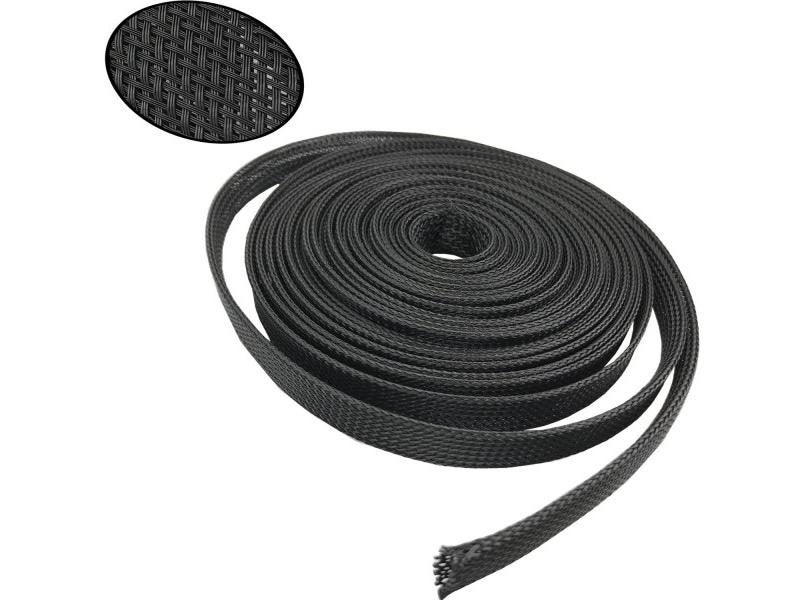 PET Black Cable Sleeve Length1/3/5/50/100M Insulated Braided Sleeving Data Line Carousel 2