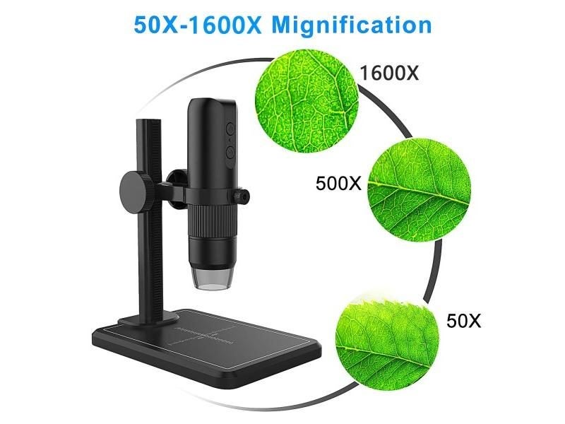 Digital Microscope 1600X USB 8 LED Endoscope Camera Magnifier For Phone PC Coin Carousel 1