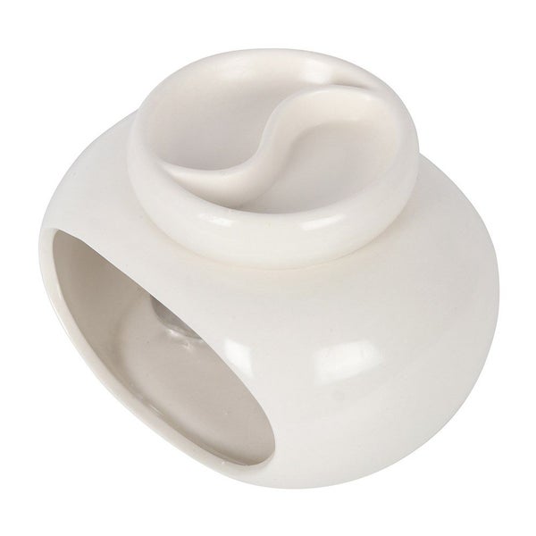 White Double Ceramic Oil Burner Carousel 3