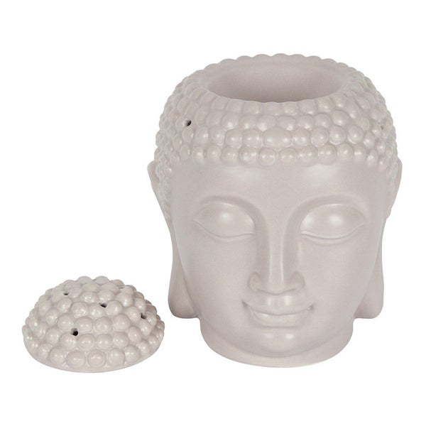 Large Grey Buddha Head Oil Burner Carousel 2