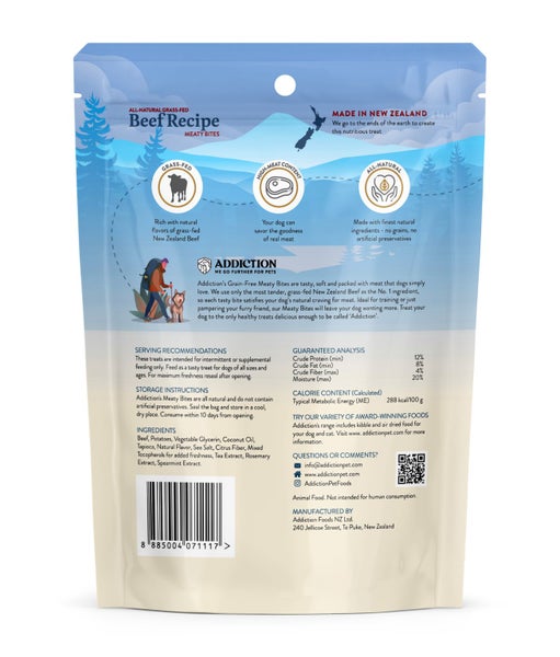 Addiction Meaty Bites Beef Dog Treats Carousel 2