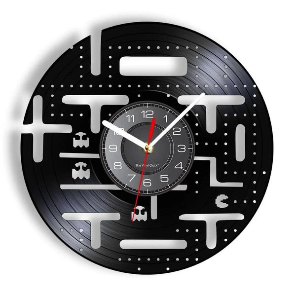 Retro Vinyl Record Wall Clock for Gamer Room Decor Carousel 2