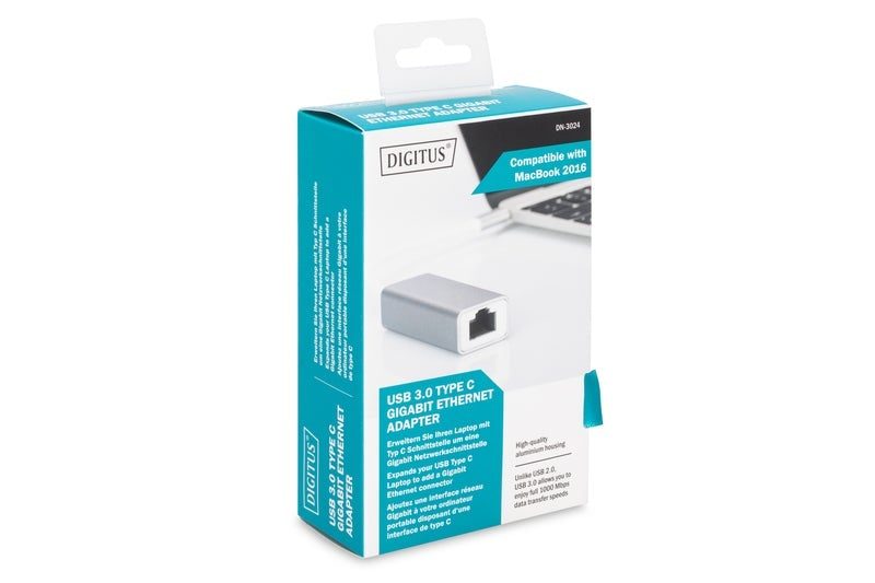 Digitus USB Type-C (M) to RJ-45 Gigabit Ethernet (F) Adapter Cable Carousel 3
