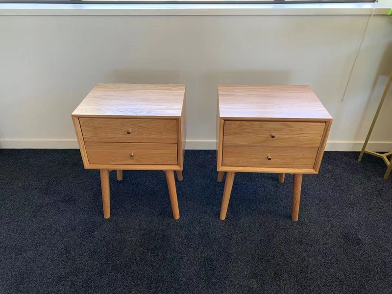 Brand New Pair Of Solid Oak Bedside Table Carousel 2