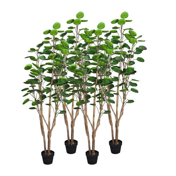 SOGA 4X Plastic Potted Polyscias Scutellaria Plant Home Garden Artificial Tre... Carousel 1