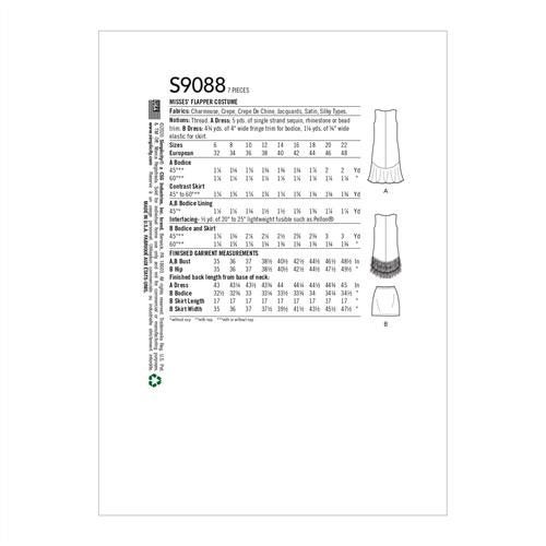 Simplicity Pattern 9088 Misses' Flapper Costumes R5 (14-16-18-20-22) Carousel 2