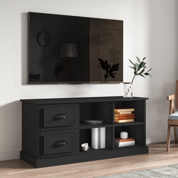 Tv Cabinet Black 102x35.5x47.5 Cm Engineered Wood Noloii Carousel 1