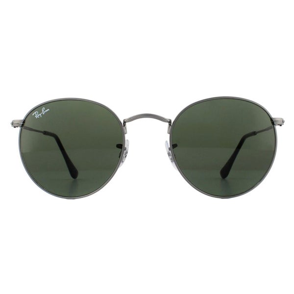 Ray-Ban Sunglasses Round Metal 3447 029 Gunmetal Green 50 Carousel 1