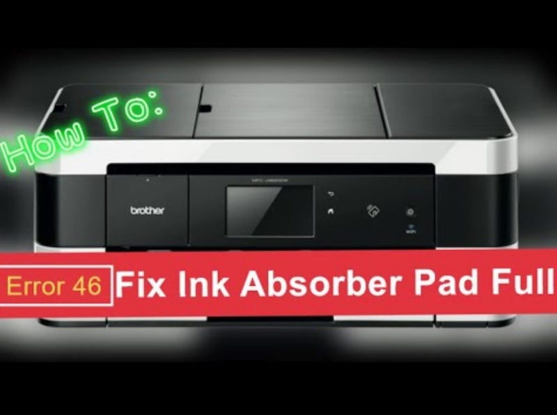 Brother inkjet printer ink absorber near full or Error 46 service Carousel 1