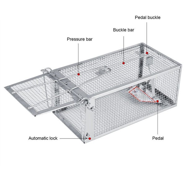 Simple Rat Cage Small Live Animal Pest Mouse House 26.2*14*11.4cm Carousel 1