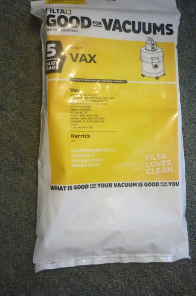 VACUUM BAGS FOR VAX & KERRICK VACUUM BAGS Carousel 1