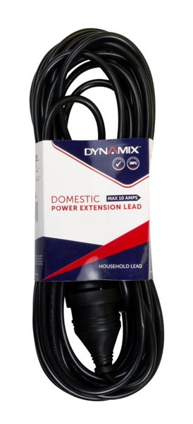 DYNAMIX 10M 240v 10A Standard Duty Power Extension Lead - Black Carousel 3