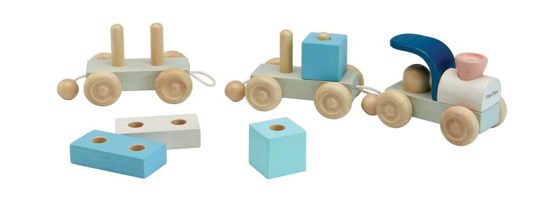 Plan Toys Stacking Train Trio Carousel 1